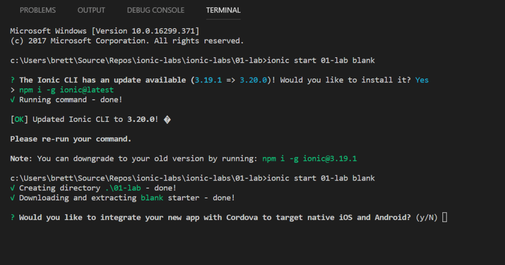 Learning the Ionic Framework – Components – Brett The Whitt